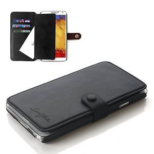 TRIDEA Samsung Galaxy Note 3 Italian Wallet Case Black