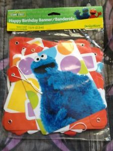 Sesame Street Elmo's Party Happy Birthday Banner 7 5 ft Long