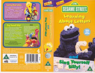 Sesame Street Learning About Letters and More Video VHS PAL