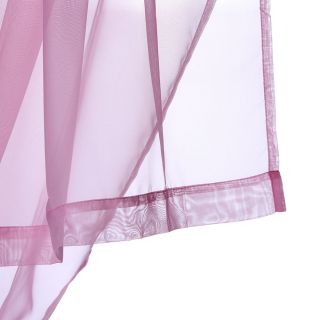 Solid Light Pink Sheer Window Curtains Drape Panels Treatment