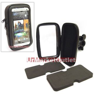 Waterproof Bicycle Bike Mount Holder Case for HTC One M7 Desire V Phone 8x SV