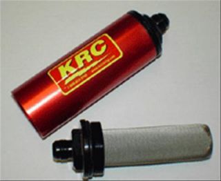 KRC Racing Race Ready Inline Fuel Filter 8 An Male Inlet 8 An Male Outlet
