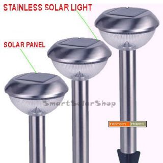 24 Stainless Steel Solar Landscape Lights Lamp 2 LED