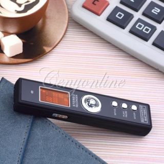 Pro 8GB 650Hr USB Digital Audio Voice Recorder Dictaphone  Player Black