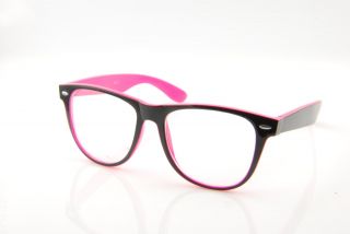 New Wayfarer Clear Lens with Color Frame Sunglasses V260