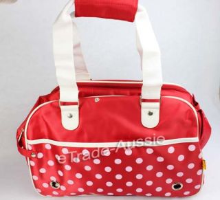 Fantasy Bubble Nylon Pet Carrier Tote Bag for Dog Puppy Cat Red Fashion Sturdy
