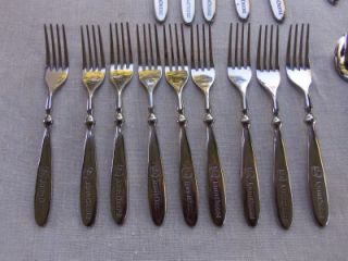 31 PC Set John Deere Stainless Steel Flatware Silverware Knives Forks Spoons