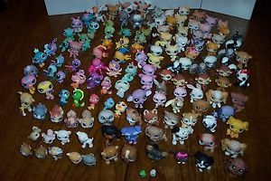 Large Lot About 300 Pcs Littlest Pet Shop Animals Houses Carriers Accessories