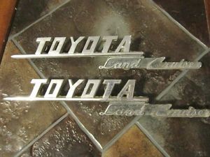 Toyota Land Cruiser Fender Emblem Badge 69 70 71 72 73 Apron Badges Emblems