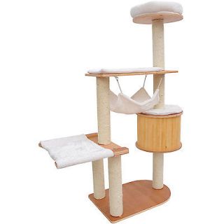 Pawhut 60'' Cat Tree Kitten Condo Furniture Scratch Post Pet House Scratcher