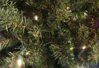 4' Pre Lit LED Canadian Pine Artificial Christmas Tree Clear Candlelight Lights