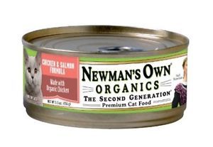 Newman's Own Organics Second Generation Chicken Salmon Canned Cat Food 5 5oz