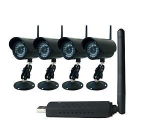Digital Wireless 4 Video IP Camera Home Security CCTV System Network USB DVR