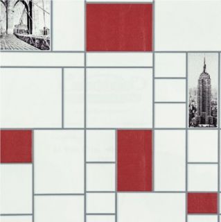 Graham Brown NYC Tile New York Postcards Washable Anti Bacterial Wallpaper