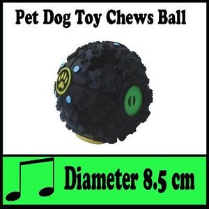 Pet Dog Cat Squeaky Squeaker Quack Sound Toy Chews Ball AYD