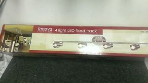 Innova Lighting 4 Light LED Fixed Track Dimmable Satin Nickel Finish