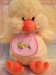 Hugfun Chick Duck Bib Plush Stuffed Animal Easter Toy Caterpillar Baby Chicken