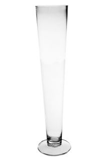 Glass Trumpet Pilsner Vases Clear 20" High 6pcs DIY Wedding Centerpieces