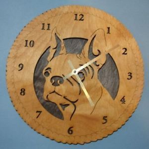 12" Boston Terrier Dog Wall Clock