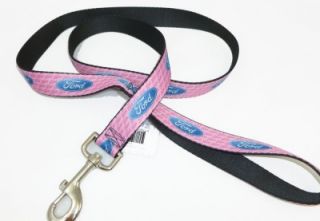 Pink Ford Seat Belt Buckle Dog Collars or Leash 4 Sizes Buckle Down