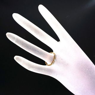 Designer Tiffany Co AAA Pearl 18K Yellow Gold Full Cut Diamond Ring 15ct