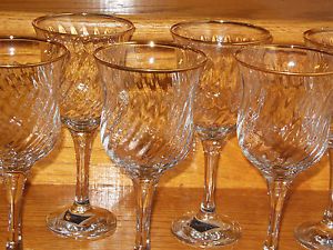 Circleware Circle Ware Maxim Wine Water Beverage Glasses Stems Goblets Crystal
