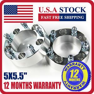 2pcs Wheel Spacers Adapters 2" 5x5 5 Ford F150 1980 1996