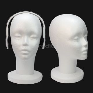 Durable Styrofoam Foam Mannequin Manikin Head Model Display Wig Hair Headset Hat
