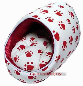 Red Paws Dog Beds House Mat Crate Pets Dog Cat Small