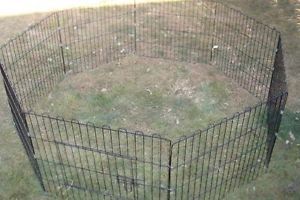 30" 8 Panel Pet Dog Cat Exercise Pen Playpen Fence Yard Kennel Portable