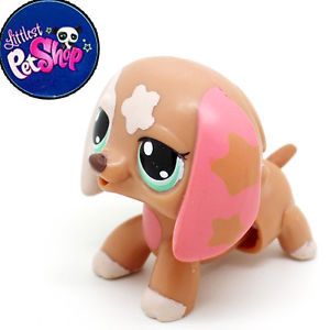 Littlest Pet Shop LPS Brown Dachshund RARE Dog Free Shiooing Figures Toy 2169