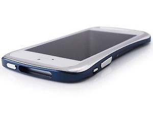 Draco 5 Elegance Aluminum Case for iPhone 5 Silver and Midnight Blue