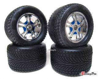 Aluminum Wheels Tires Fit E T Maxx Tmaxx 1 5 2 1 2 5 3 3 HPI Savage 21 2 5 Revo