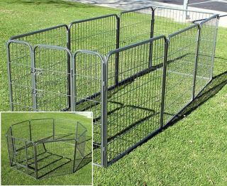 New Mtn Heavy Duty 32" Dog Playpen Pet Cage Exercise Pen Fence House