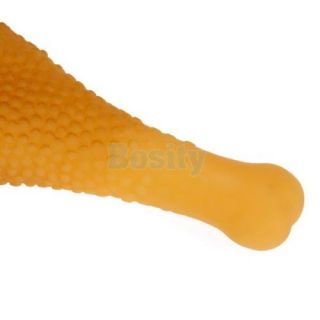 Chicken Leg Drumstick Dog Toy Squeaky Chompy Chew Toy