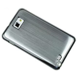 Silver Brushed Metal Aluminum Hard Case for Samsung Galaxy Note i9220 N7000
