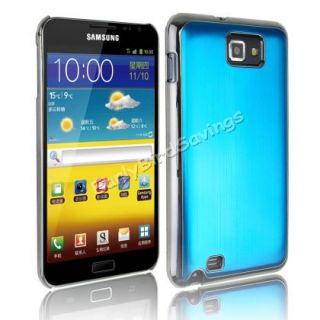 Aquamarine Brushed Metal Aluminum Hard Case for Samsung Galaxy Note i9220 N7000