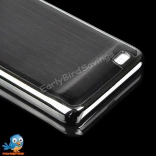 Black Brushed Metal Aluminum Hard Case for Samsung Galaxy S2 II i9100 I9108