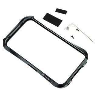 Black Luxury Aluminum Metal Frame Bumper Case Cover for iPhone 4 4S 4GS