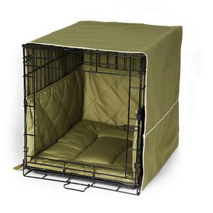 Pet Dreams Olive 42" Dog Pet Puppy Wire Crate Cage Training Cover Bed Bumper Pad