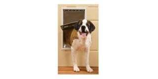 Pet Dog Door Panel Extra Large Breed Patio Doggie Flap for Up to 200lb Dogs
