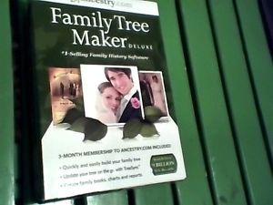 NIB Family Tree Maker 2013 Deluxe Software Free Genealogy Book CD