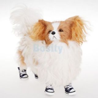 Pet Dog Puppy Denim Rubber Shoes Sports Boots Shoelace Bootie Cool Walk Sneaker