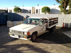 1987 Toyota Stake Bed Truck 171 565 Miles 22R E Engine Four Speed Manual
