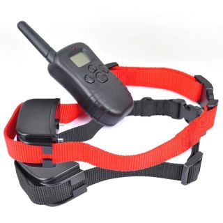 350 Yard LCD Remote Dog Training Collar Shock Vibra Anti Bark for 2 Dogs