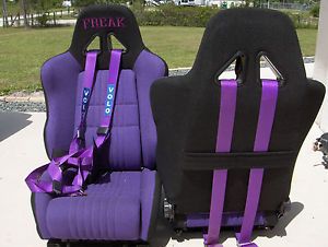 APC Racing Seats Purple Black Tweed
