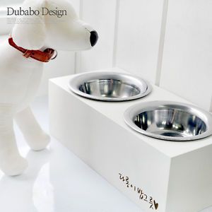 Elevated Raised Dog Feeder Bowl Dish Engrave Your Pet Name