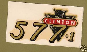 Clinton Engine Decal 577 1