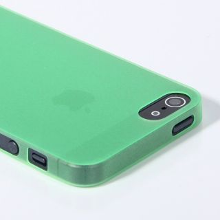 For Apple iPhone 5 Blue Transparent Matte PC Ultra Thin Skin Case Cover Guard