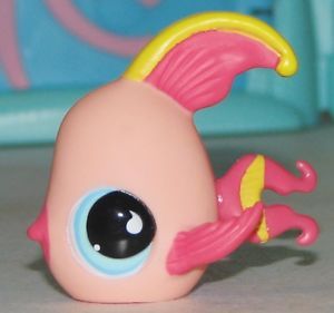 Littlest Pet Shop Pink Angel Fish 643 RARE Limited Variant LPS Collectible Lot